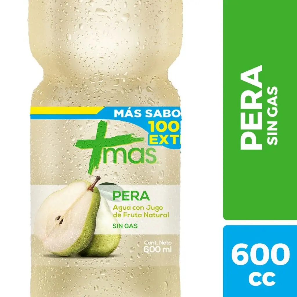 AGUA MAS PERA DE 600 ML