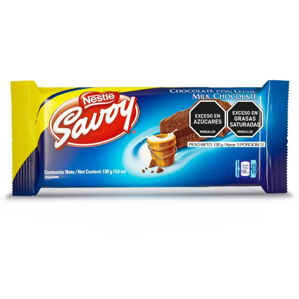 🍫 Chocolate De Leche Savoy – 130 gr 