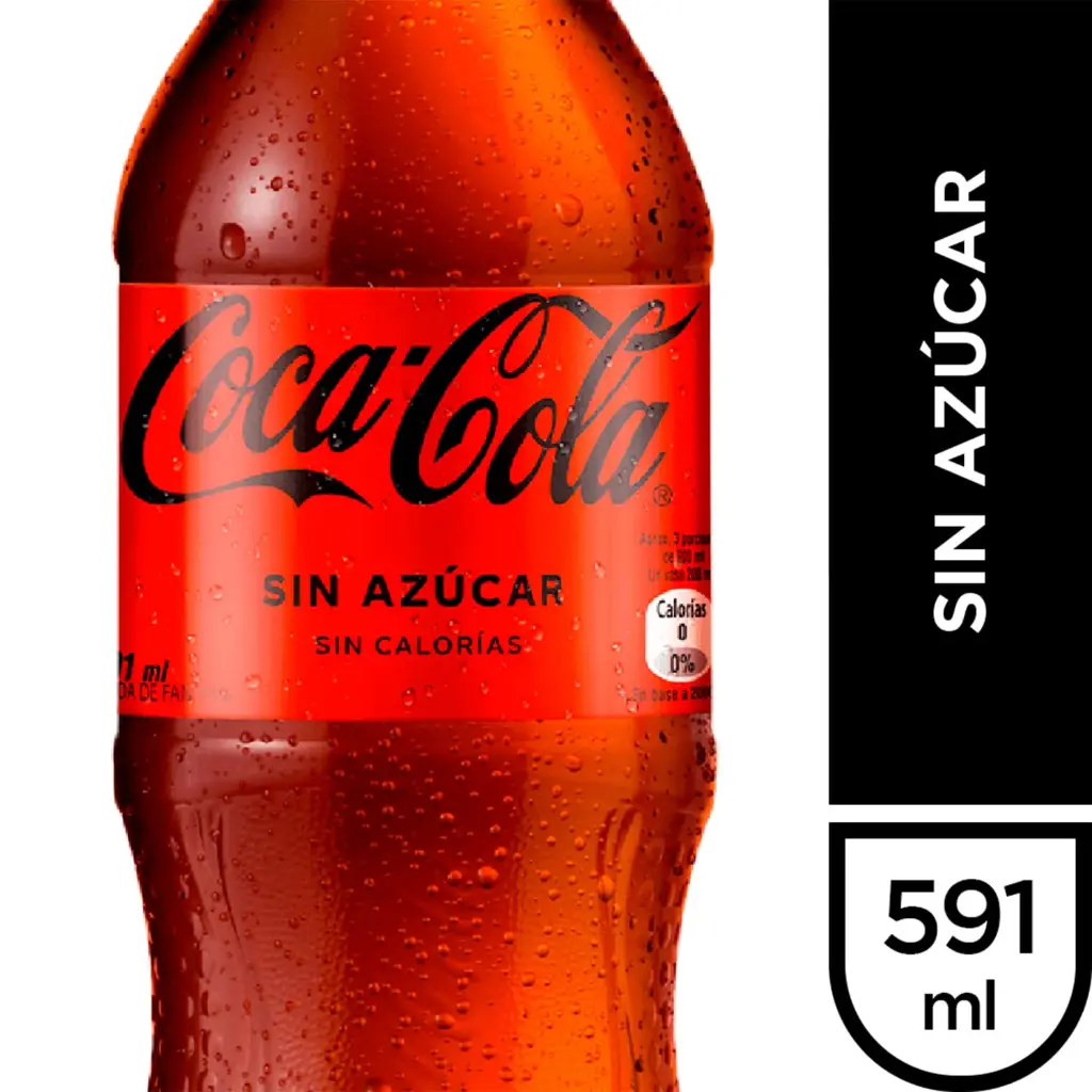 [120438] 🥤 Coca‑Cola Zero – Botella 591 ml 