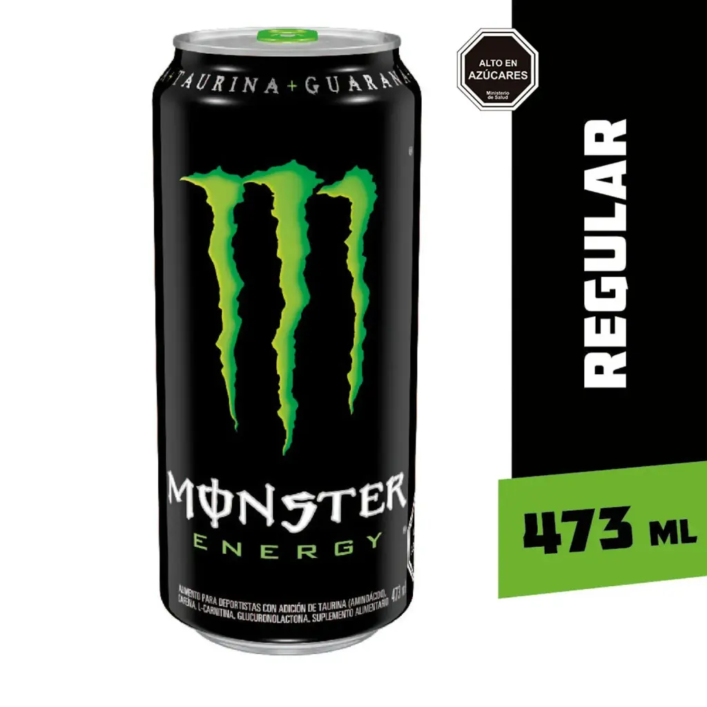 Bebida Energética Monster Regular Sin Azucar473 ml
