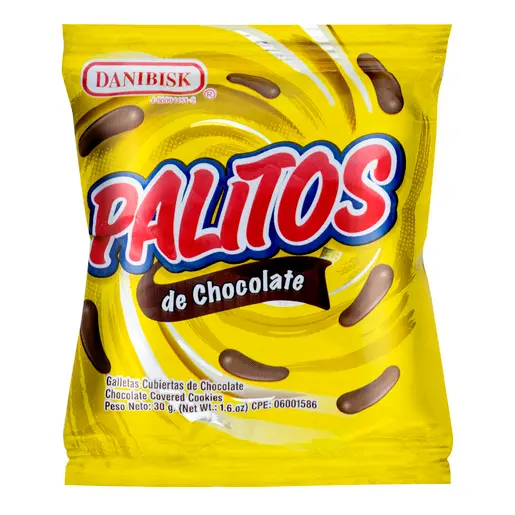 PALITOS DE CHOCOLATE DANIBIKS 30 GR