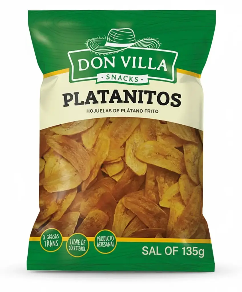 PLATANITOS  CON SAL DON VILLA 135 GR