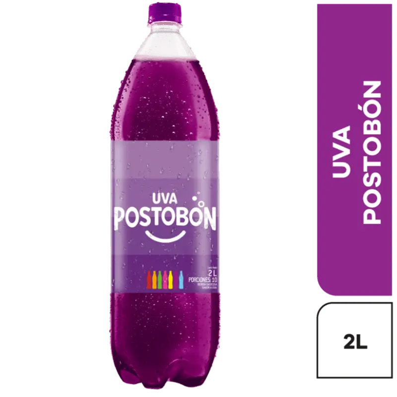 [4210008] 🥤 Gaseosa Postobón Uva – Botella 2 Litros 