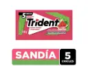 🍉 Goma de Mascar Trident Slab Sandía – 5 Unidades (8,5 g)