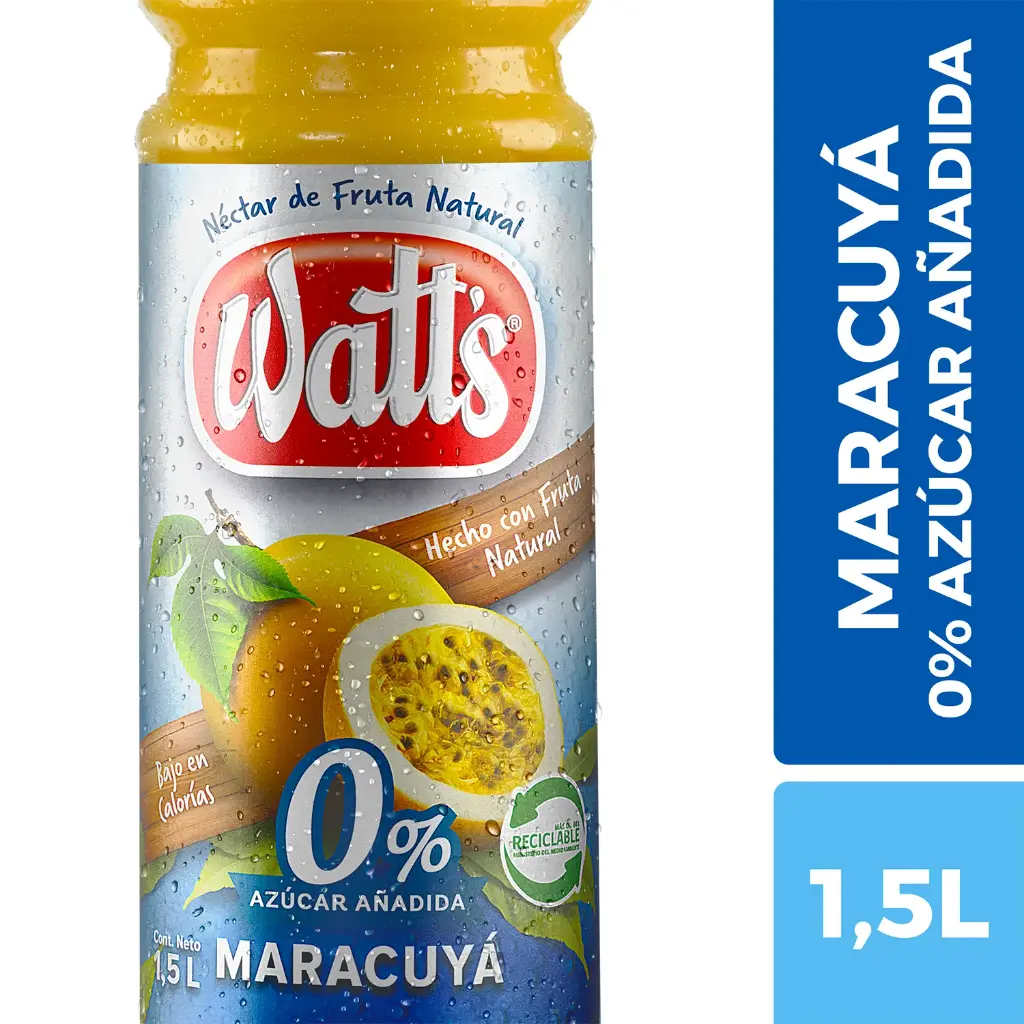 [P9000] 🍈Néctar Watt's Maracuyá Light 1.5 L