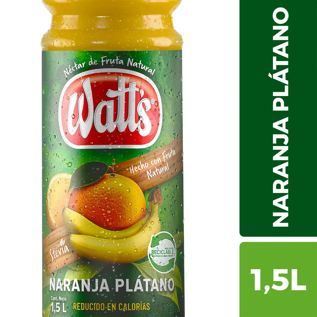 [870072] 🍊🍌Néctar Watt's Naranja-Plátano 1.5 L  