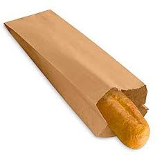 🥖🛍️ Bolsa Kraft Baguett – Bulto 1x500 Und
