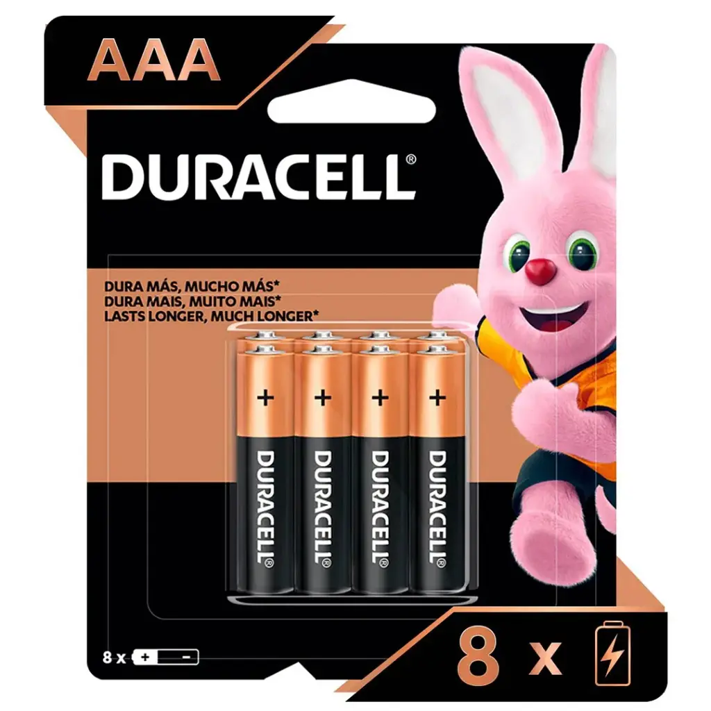 [P8094] Duracell Pila Alcalina AAA – Pack 8 Unidades