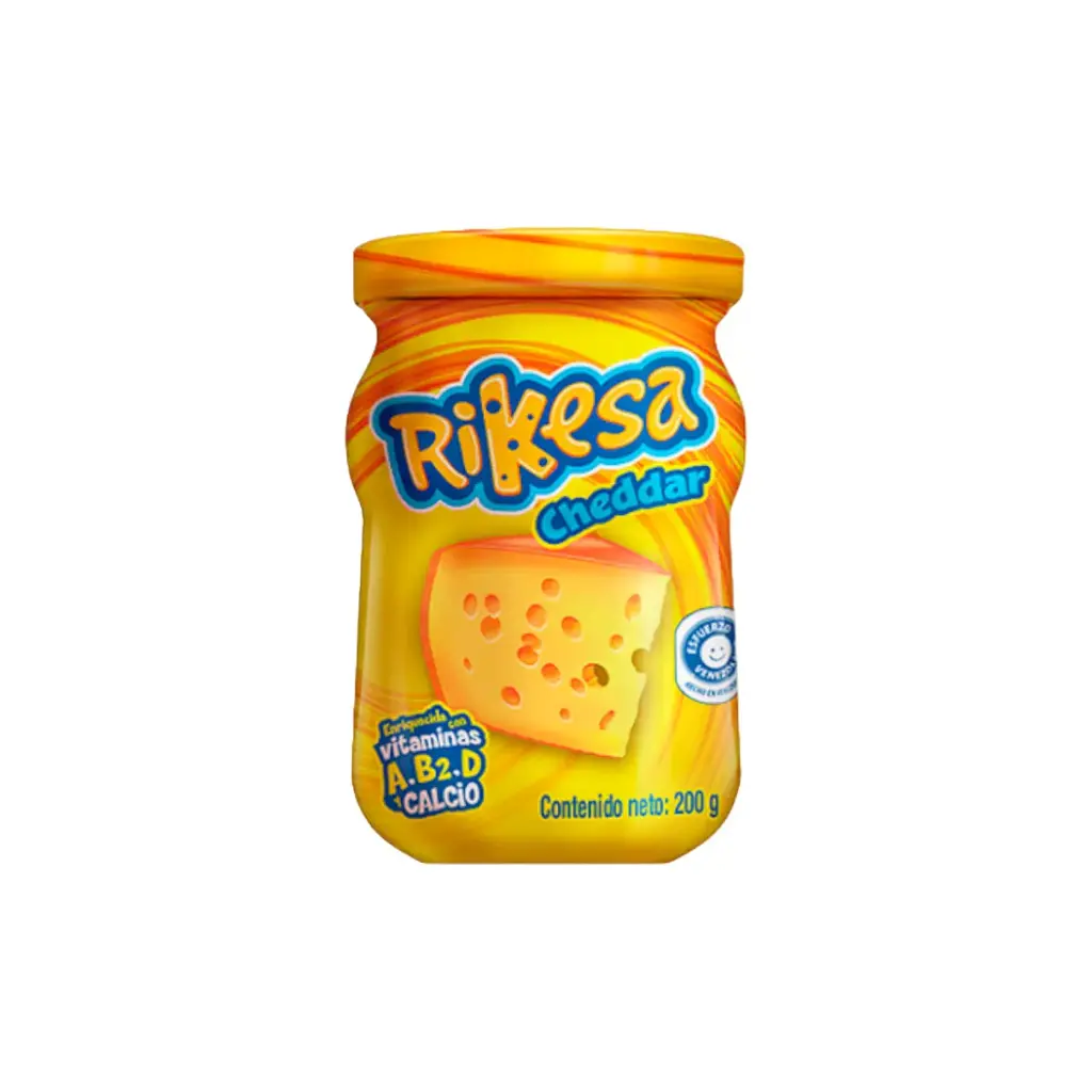 [P9004] 🧀 Rikesa Original – Queso Cheddar Fundido 200 g 