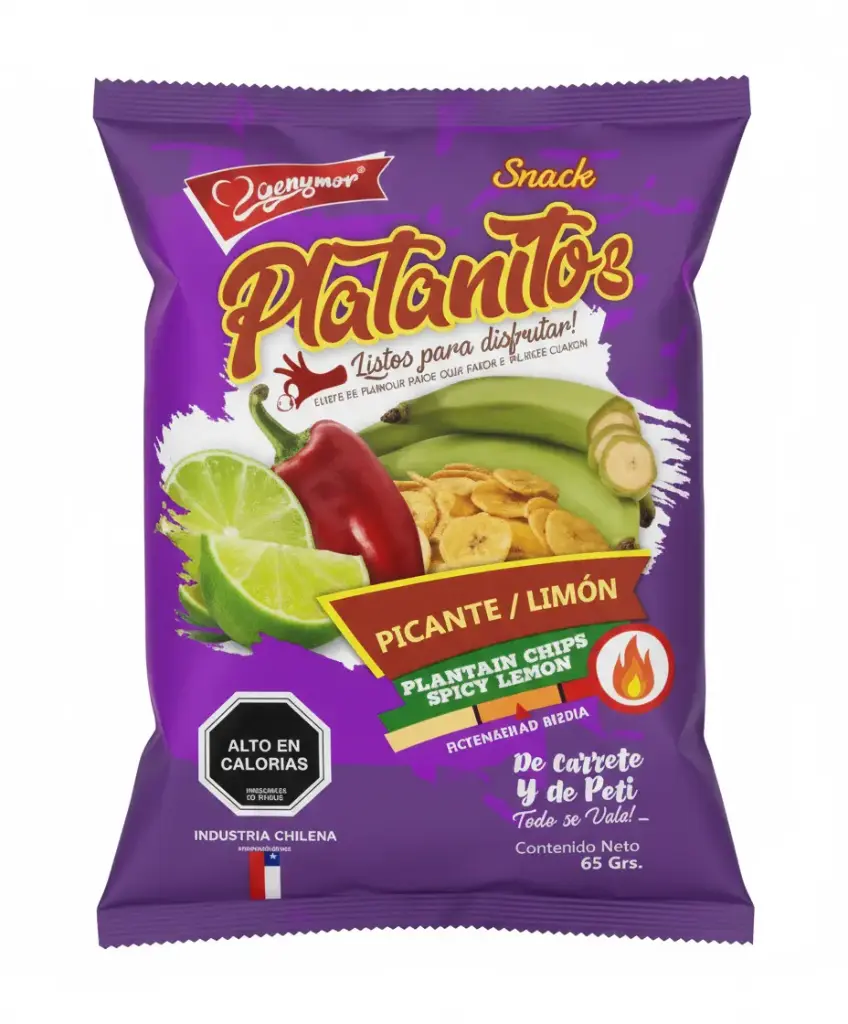 [P10601] PLATANITOS PICANTE/LIMON GENYMOR 65 GR 