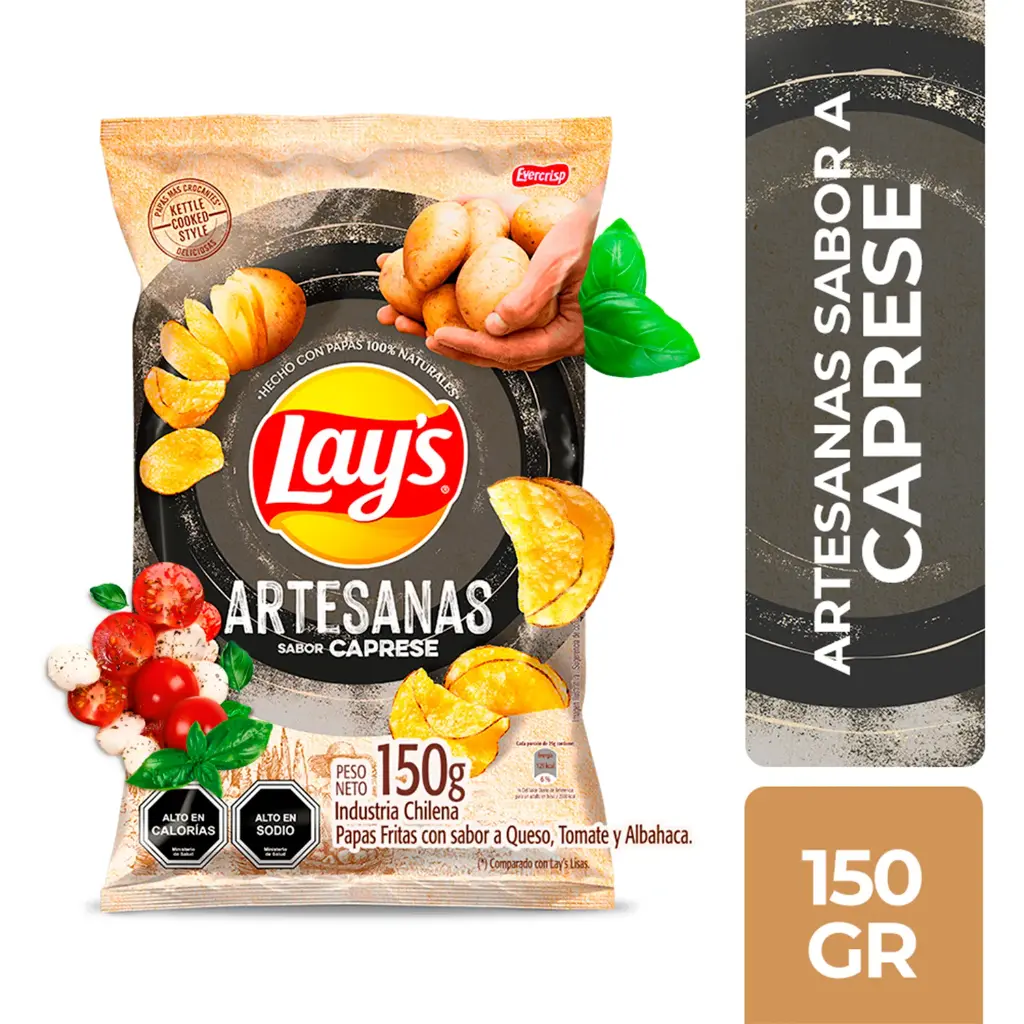 Papas Fritas Lay's Artesanas Caprese 150 g 