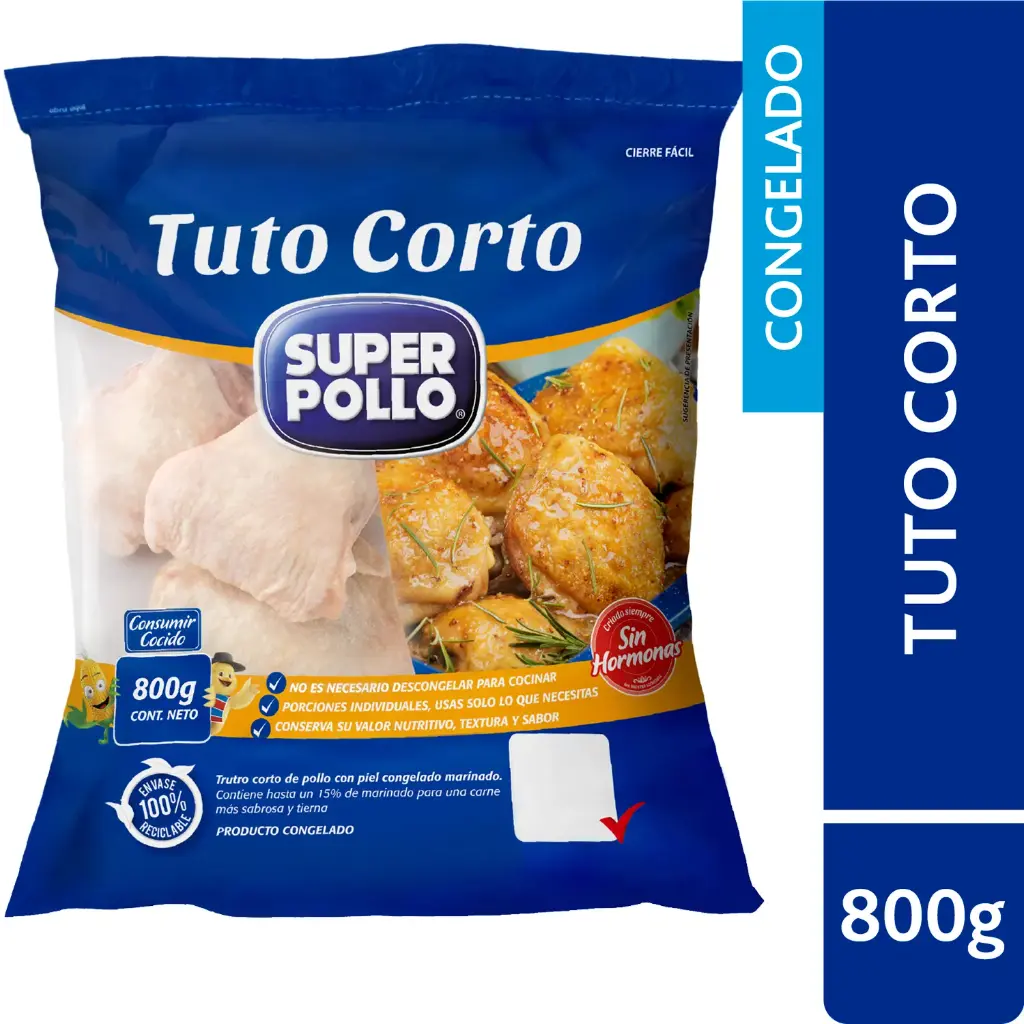 Tuto Corto Super Pollo Iqf 800 g 
