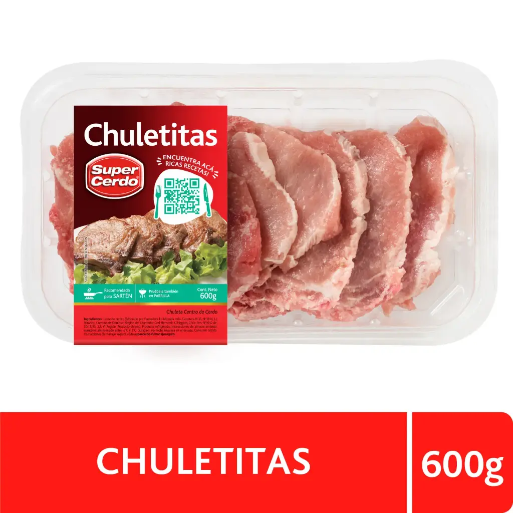 Chuletitas Cerdo Super Cerdo 600 g 