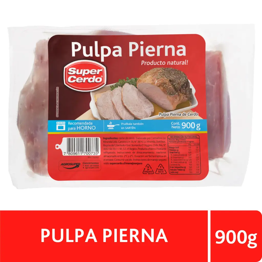 Pulpa Cerdo Super Cerdo 900 g 