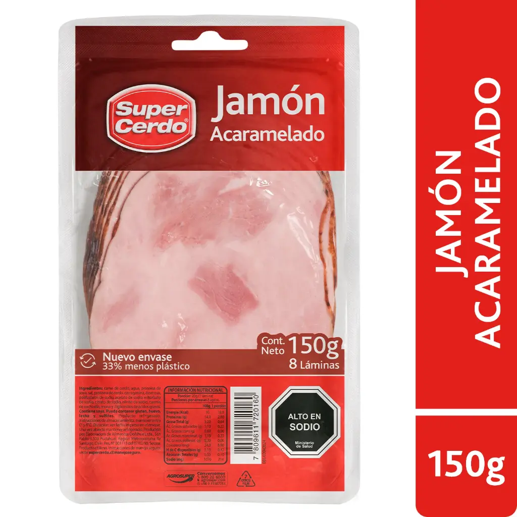 Jamón Acaramelado Super Cerdo 150 g 