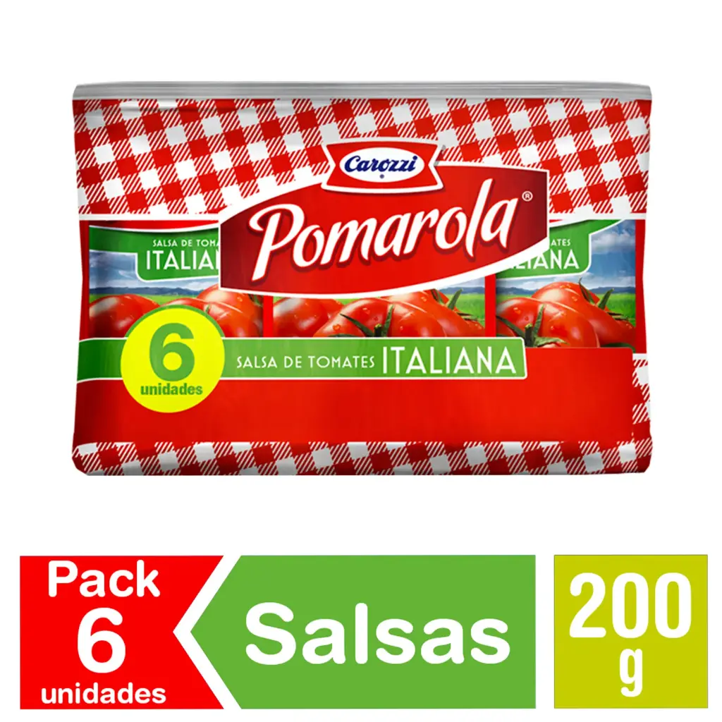 Salsa de Tomate Pomarola 200 g 6 un. 
