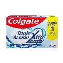 Pasta Dental Colgate Triple Acción Extra Blanco 90 g 3 un. 