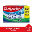 Pasta Dental Colgate Triple Acción Menta Original 95 g 3 un. 