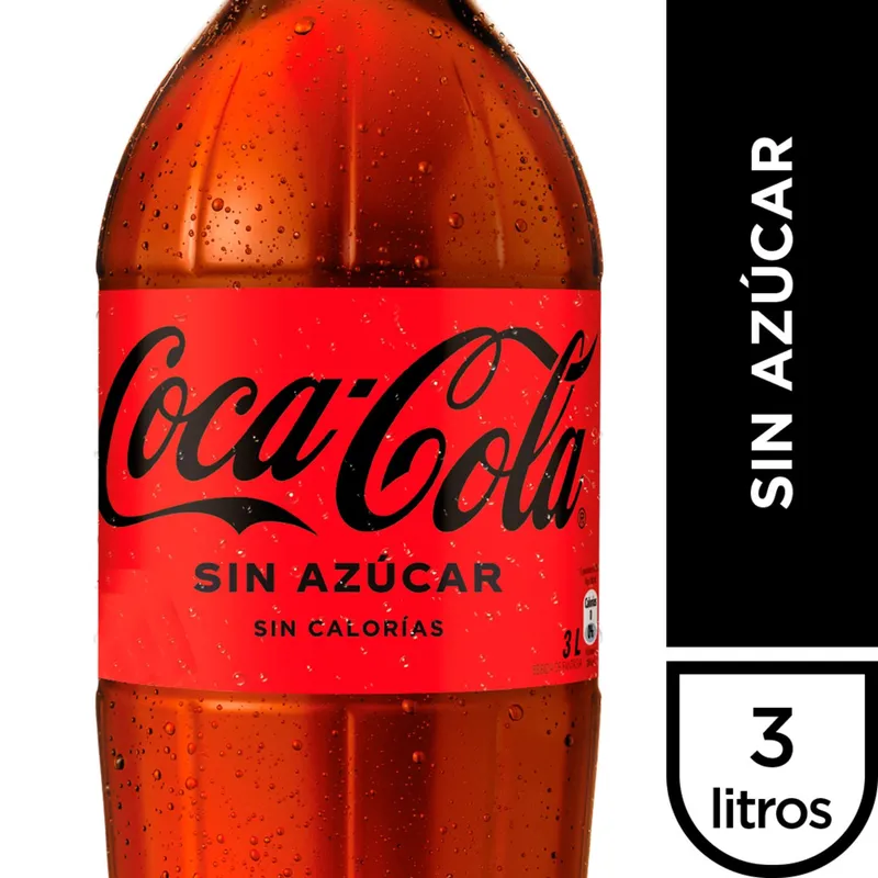 🥤 Coca‑Cola Sin Azúcar – 3 L