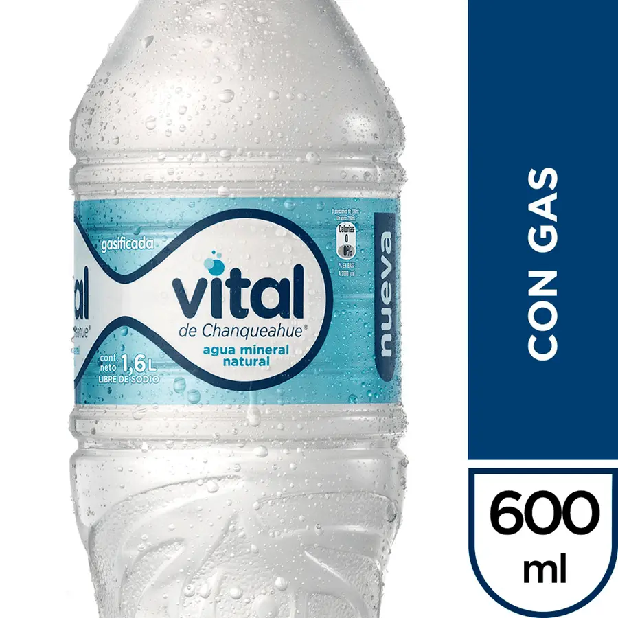 [122629] AGUA VITAL CON GAS 600 ML