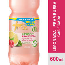 💧🍋🍓Más Limonada Frambuesa con  Gas – 600ml