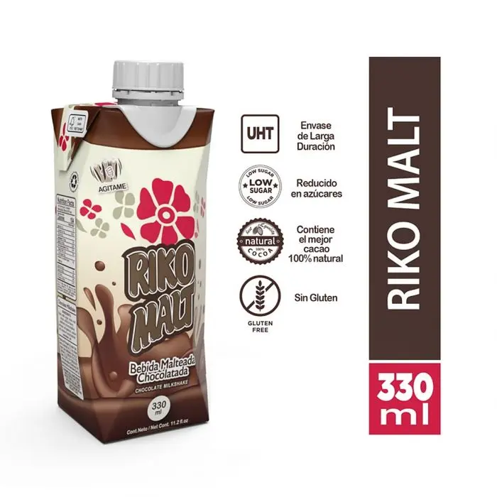Rikomalt Bebida Malteada Chocolatada – 330 ml