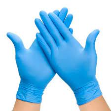 GUANTES EXAMINACION VINILO AZUL L/ CAJA X 100  (copia)