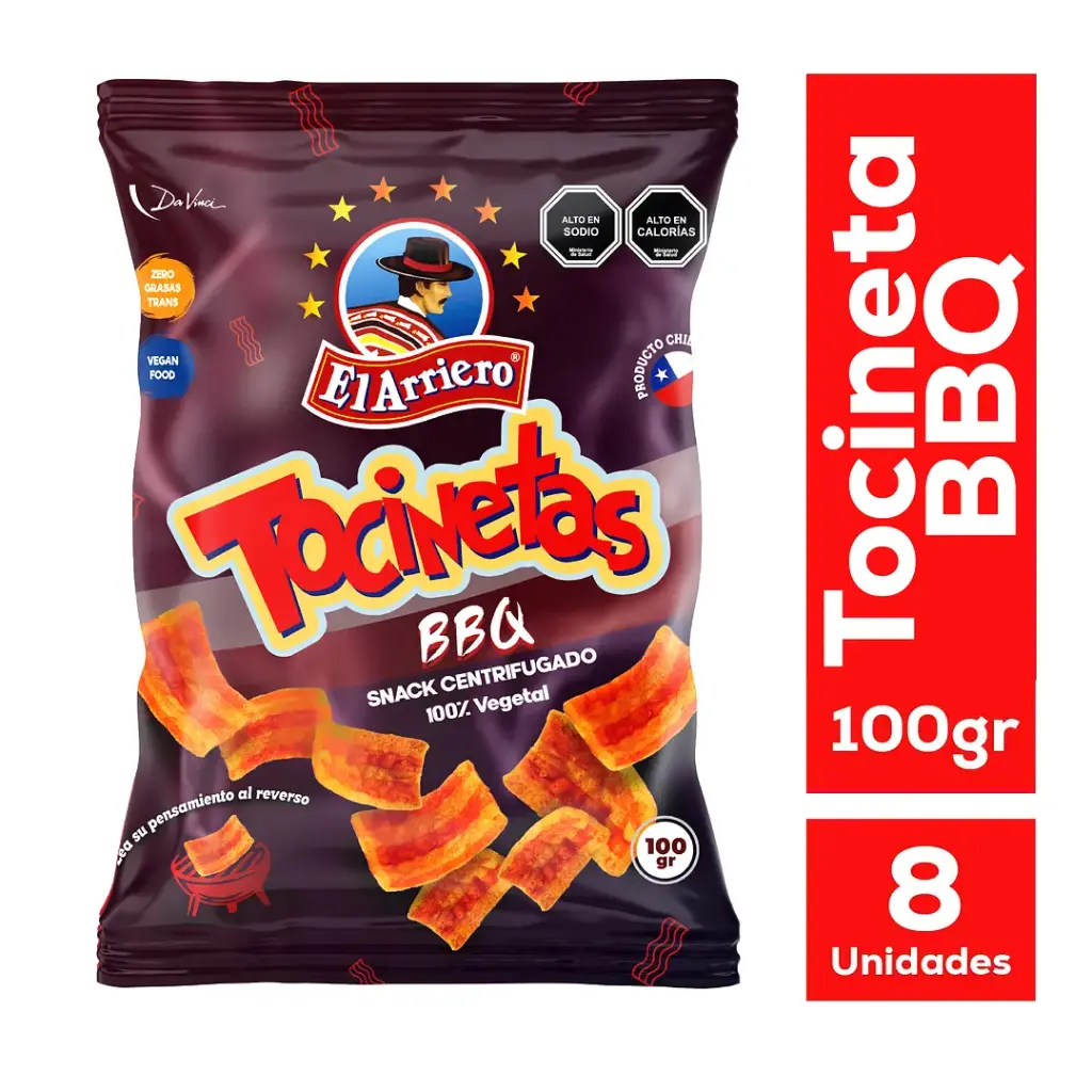 [P2090] 🥓 Tocineta Sabor a BBQ El Arriero – 100 g 