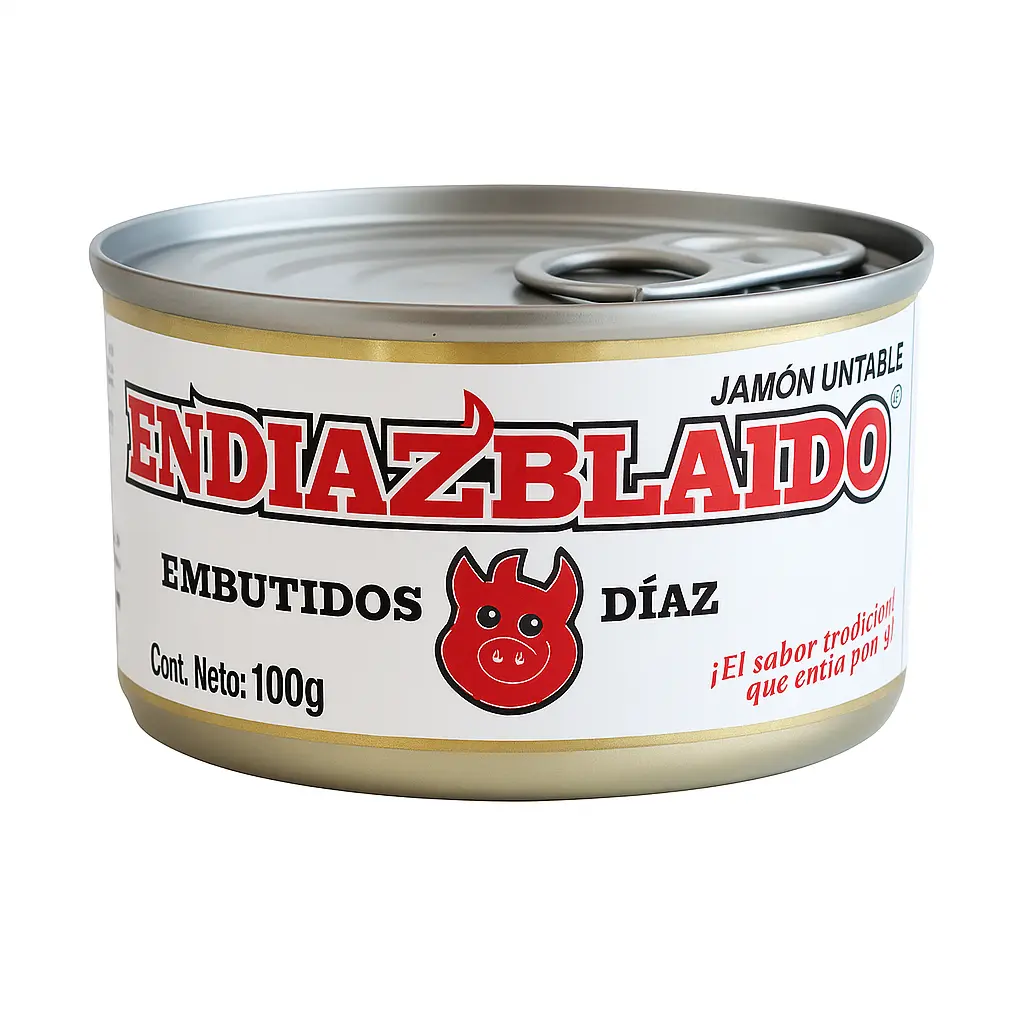 🐷 Jamón Untable Endiablado Díaz – Lata 100 g