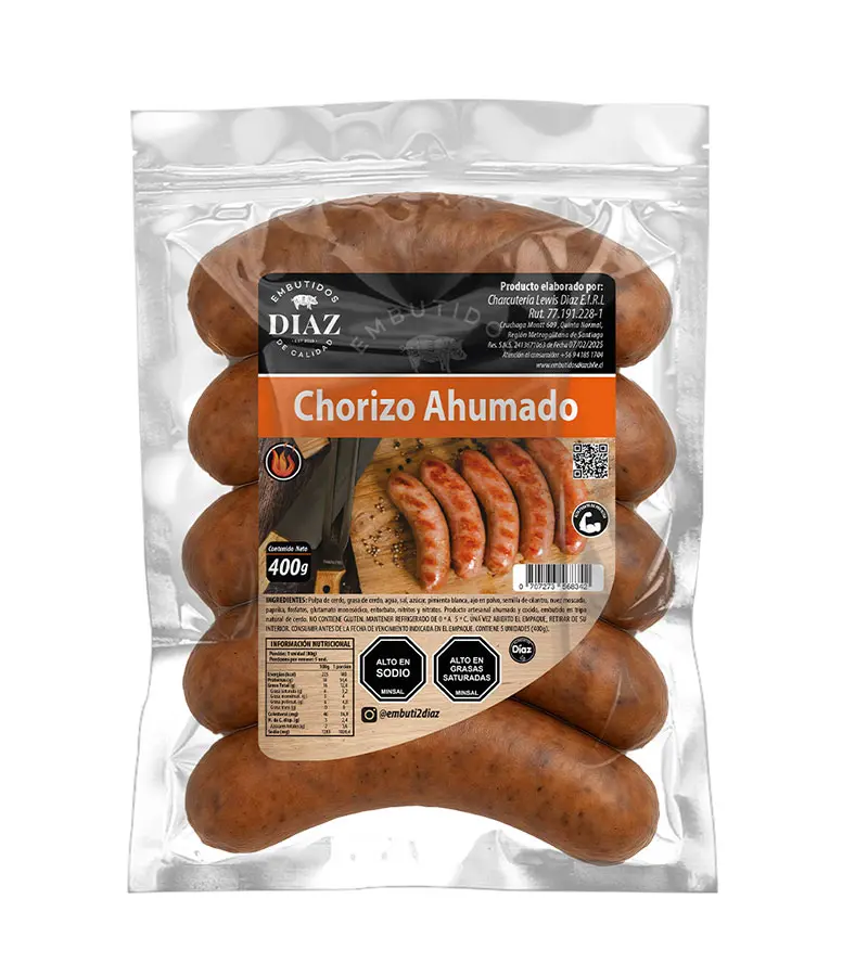 [P7085] 🌭 Chorizo Ahumado Embutidos Díaz – 400 g