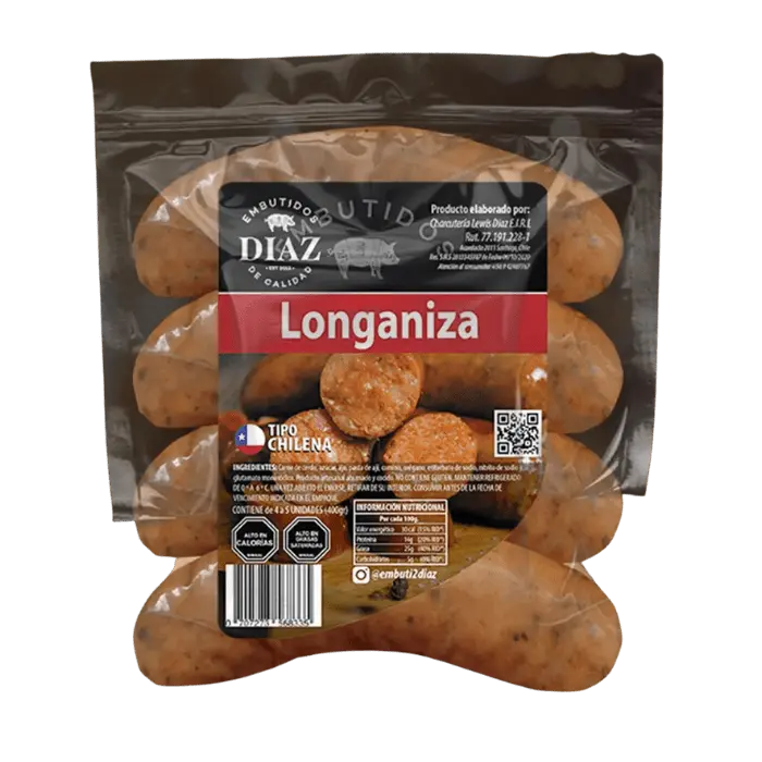 [P7222] 🌶️ Longaniza Embutidos Díaz – 400 g