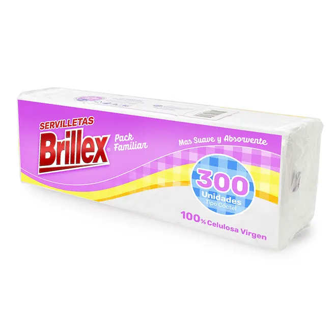 [P8087] Servilletas Brillex 300 Unidades 24 × 24 cm