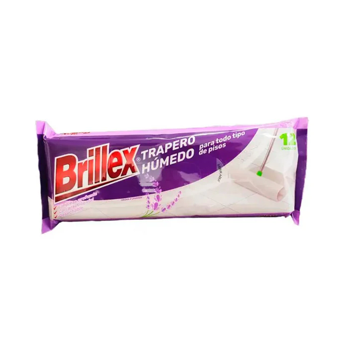 [P8085] Trapero Húmedo Brillex Lavanda 12 Unidades