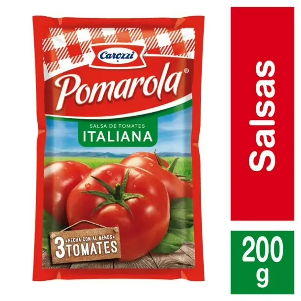 [P8586] Salsa de Tomate Italiana Carozzi Doypack 200 g