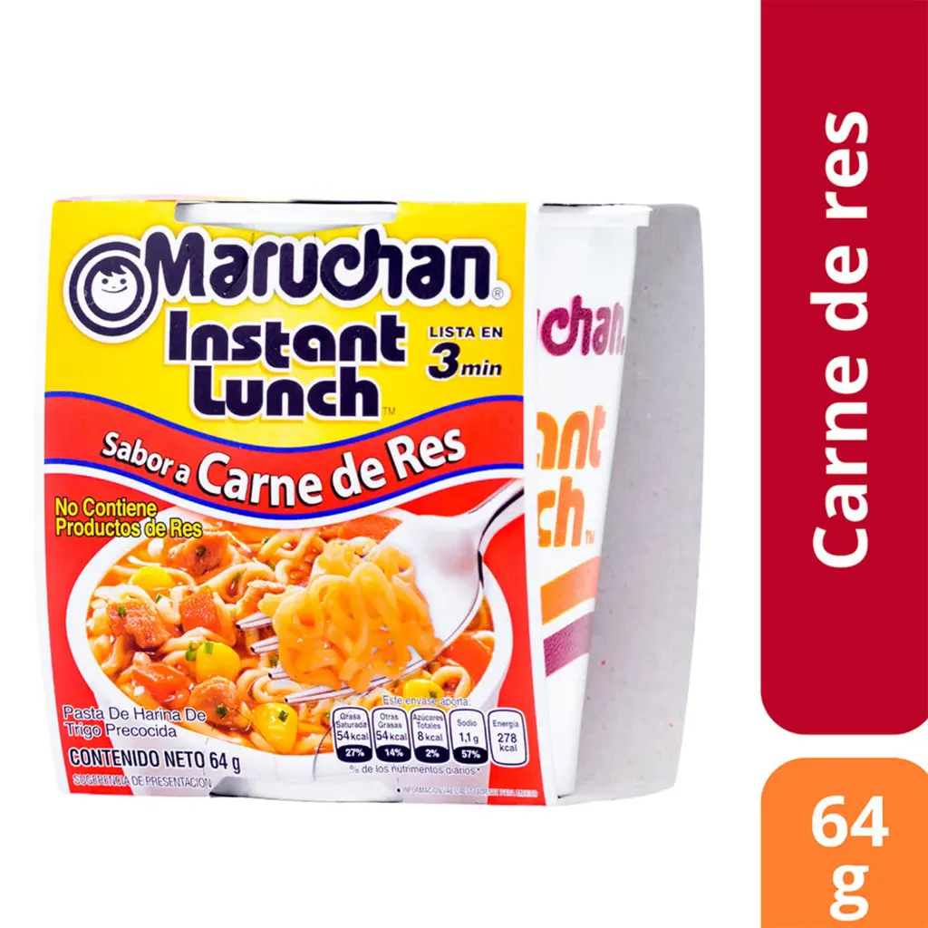 [P20010] Maruchan Sopa Instantánea Sabor Carne de Res 64 g