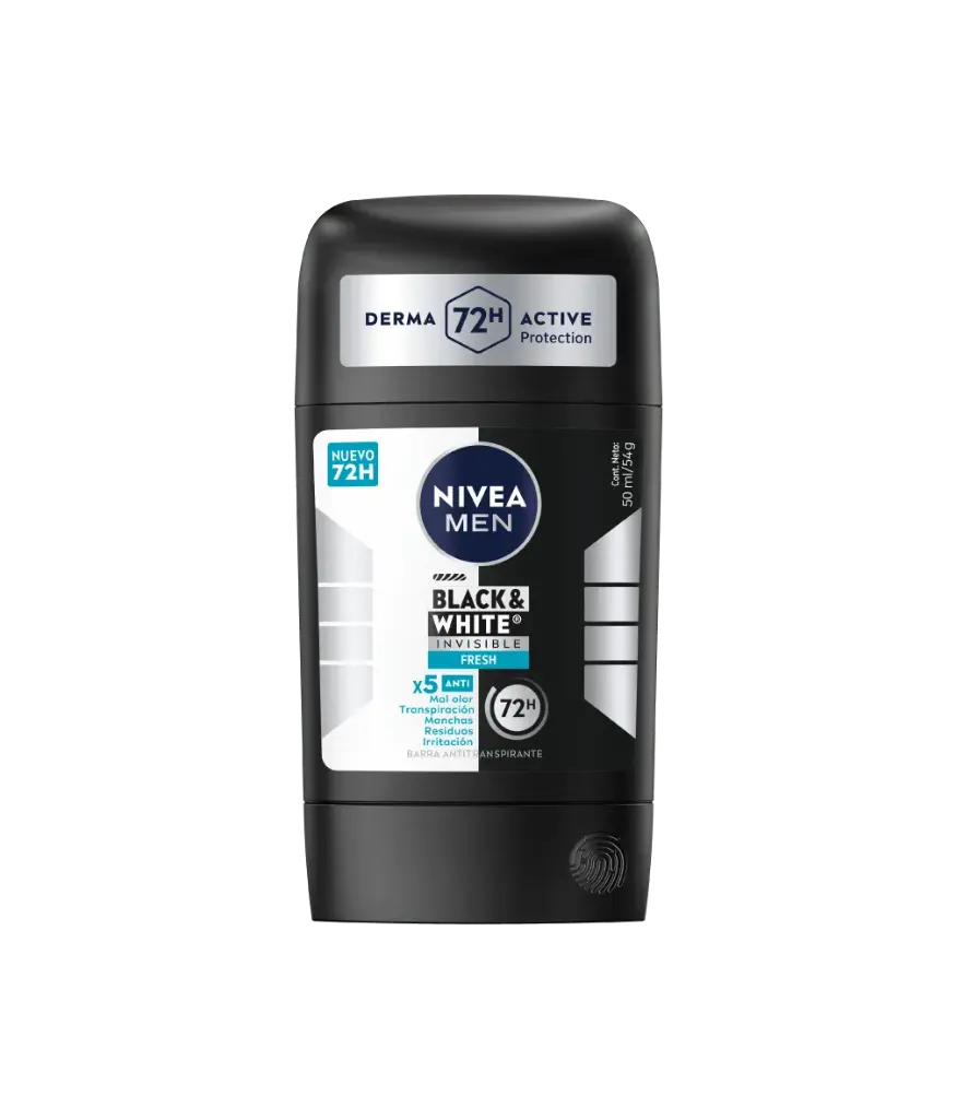 🖤⚪ Antitranspirante NIVEA Black & White Invisible 72h – 50 ml