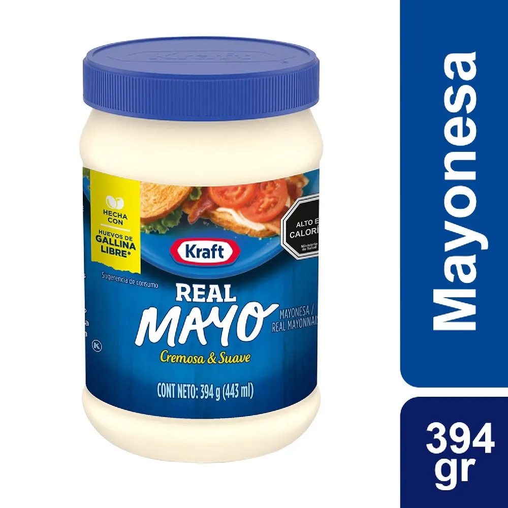 [P20044] 🥫 Kraft Real Mayonesa Pote 394 g