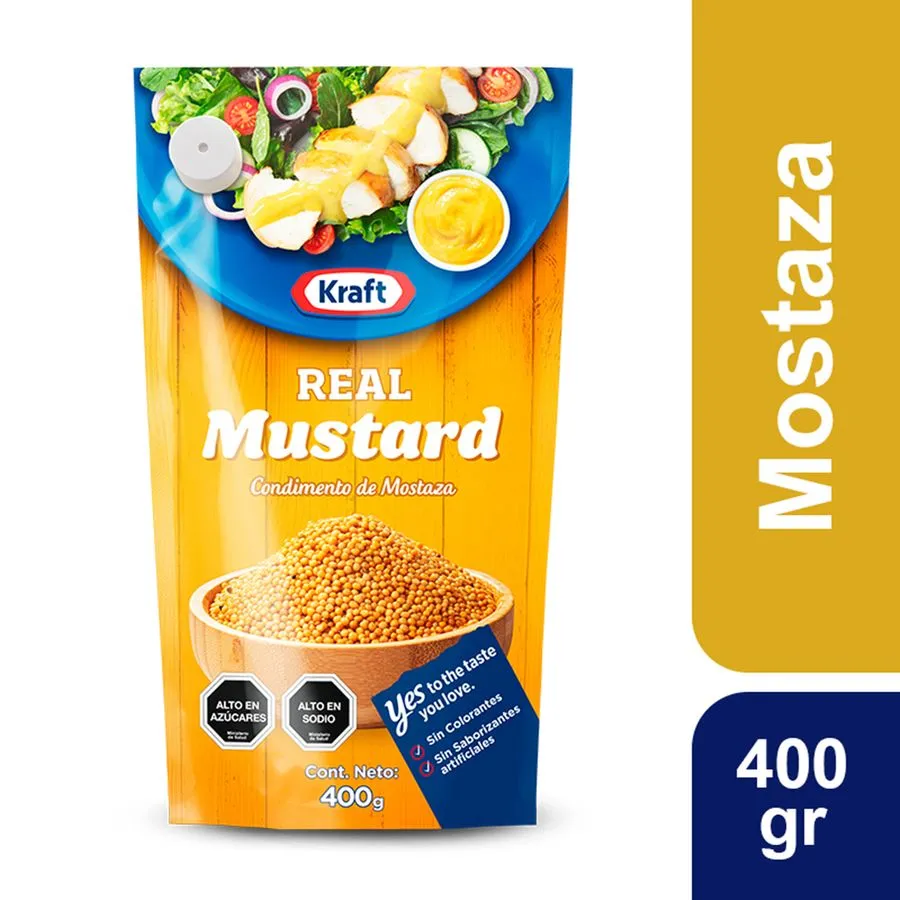 [P20047] 🥫 Kraft Real Mostaza Pote 400 g