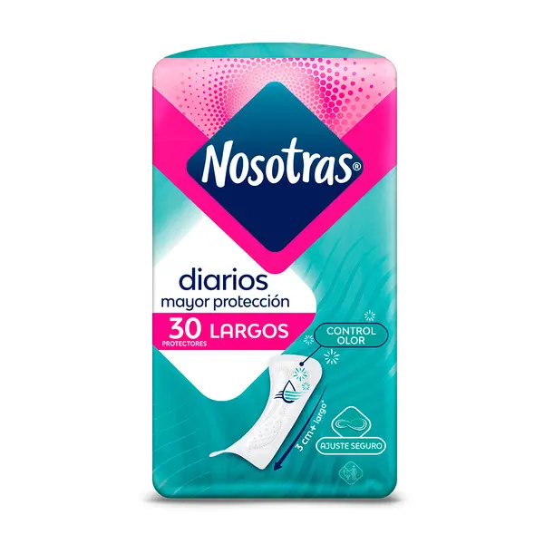 🩸 Nosotras Protectores Diarios Largo 30 unidades