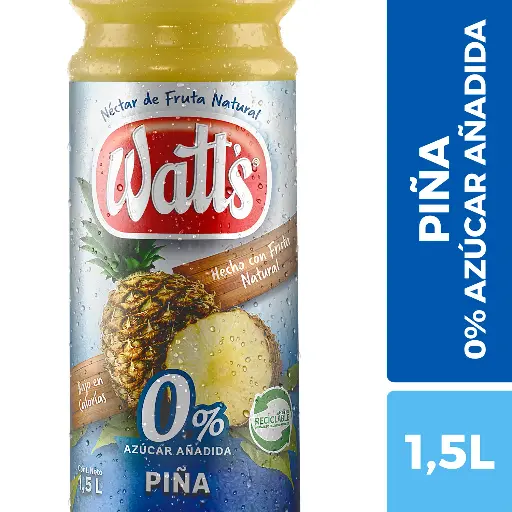 [P4226] Néctar Watt's Piña 0% Azúcar Añadida 1.5 L 