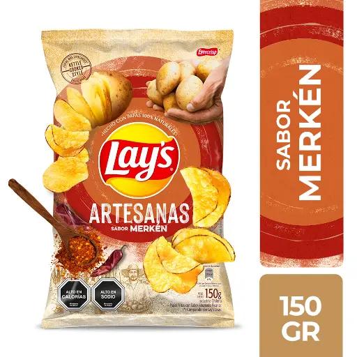 [P10570] Papas Fritas Lay's Artesanas Merkén 150 g 