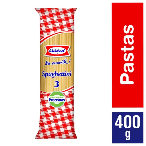 Pasta Spaghetti N°3 Carozzi 400 g 