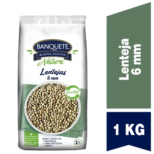 Lentejas Banquete 6 mm 1 kg 