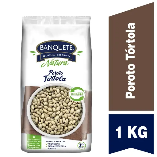 Porotos Tórtola Banquete 1 kg 