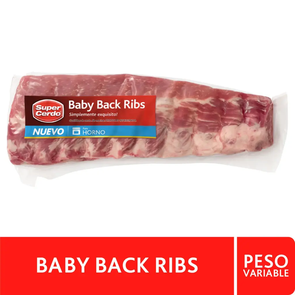 Baby Back Ribs Super Cerdo kg 