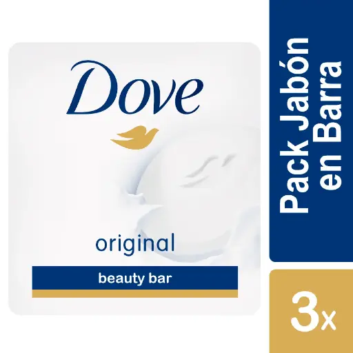 Jabón Barra Dove Original 3 un. de 90 g 