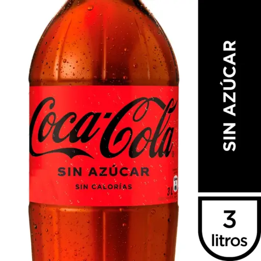 🥤 Coca‑Cola Sin Azúcar – 3 L