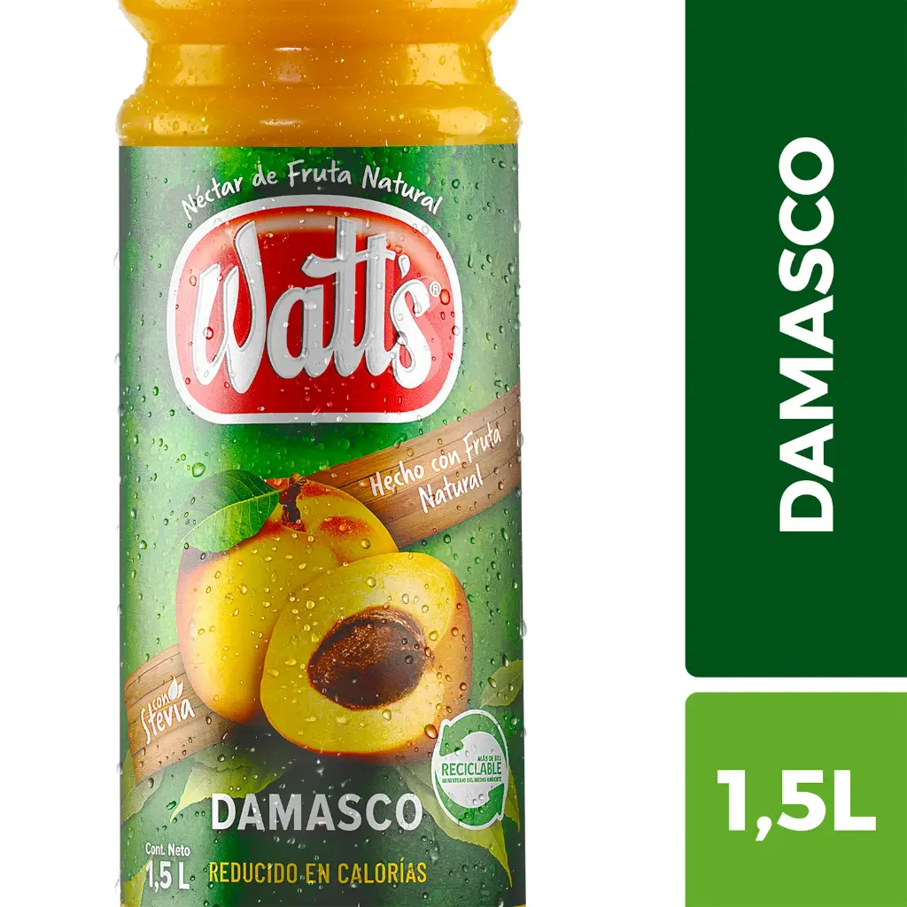 🍑Néctar Watt’s Damasco 1.5 L