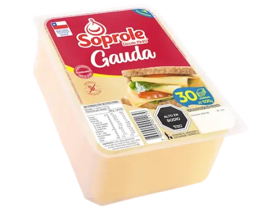 [P002617-001] 🧀 Queso Gauda Laminado Soprole – 500 g