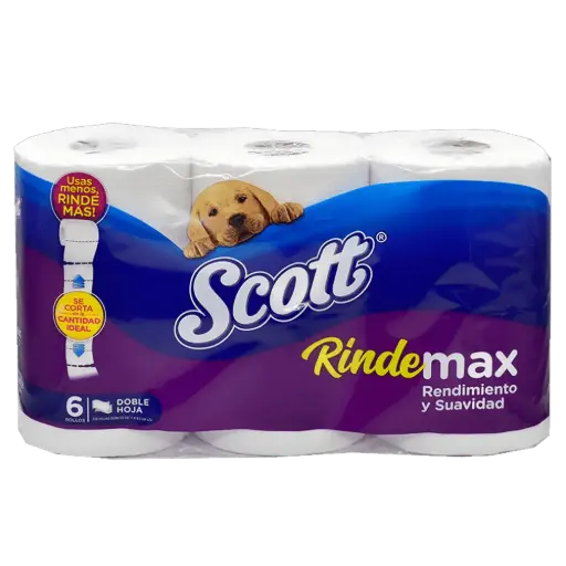 [PSPHP6U] 🧻 Scott Papel Higiénico – Pack 6 Unidades x 21 metros